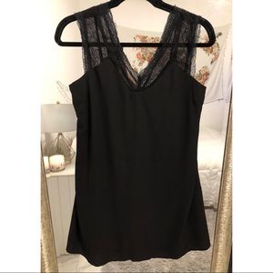 NWT Loveriche Black Lace Top